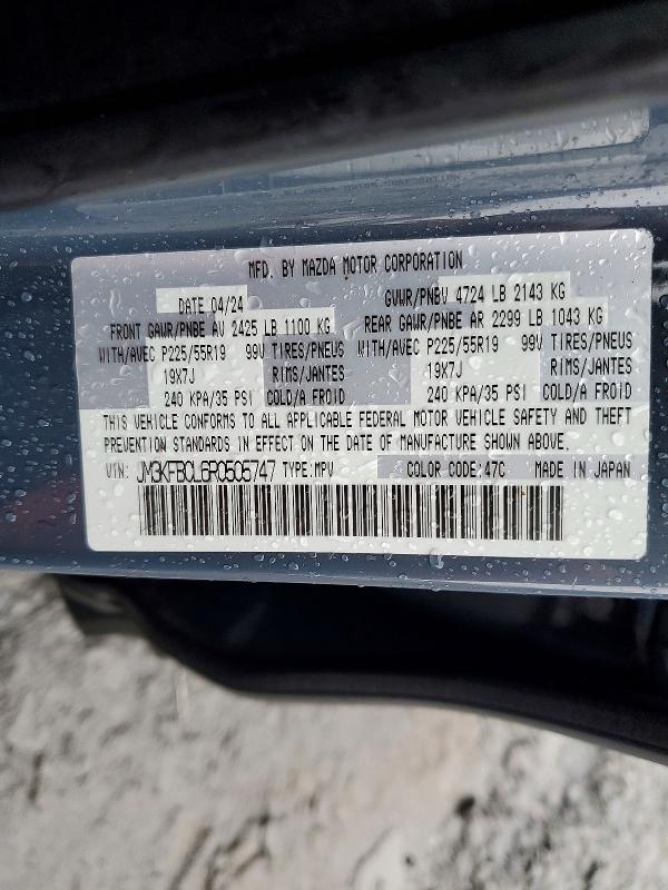 Aukcja sprzedaży 2024 Mazda Cx-5, vin: JM3KFBCL6R0505747, numer aukcji: 79070075