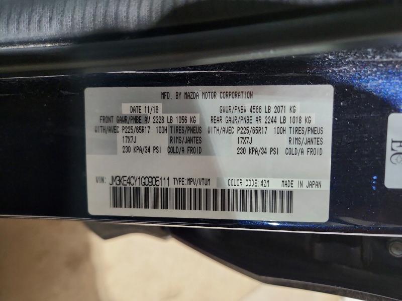 47555596 :رقم المزاد ، JM3KE4CY1G0905111 vin ، 2016 Mazda Cx-5 مزاد بيع
