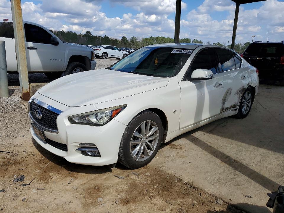 79941845 :رقم المزاد ، JN1BV7APXFM354465 vin ، 2015 Infiniti Q50 مزاد بيع