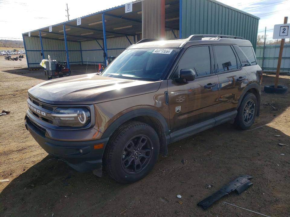 Продаж на аукціоні авто 2022 Ford Bronco Sport, vin: 3FMCR9B60NRE17209, номер лоту: 45983126