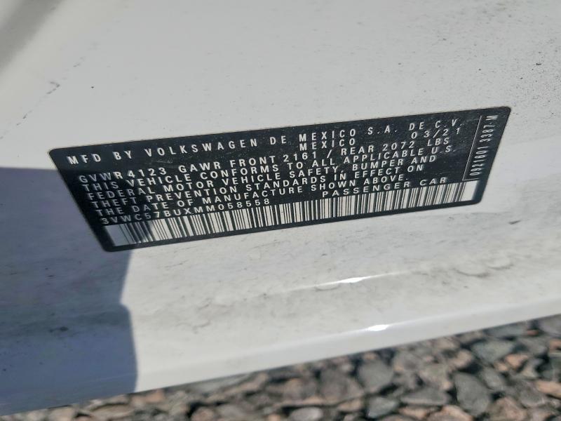Aukcja sprzedaży 2021 Volkswagen Jetta, vin: 3VWC57BUXMM058558, numer aukcji: 41937096