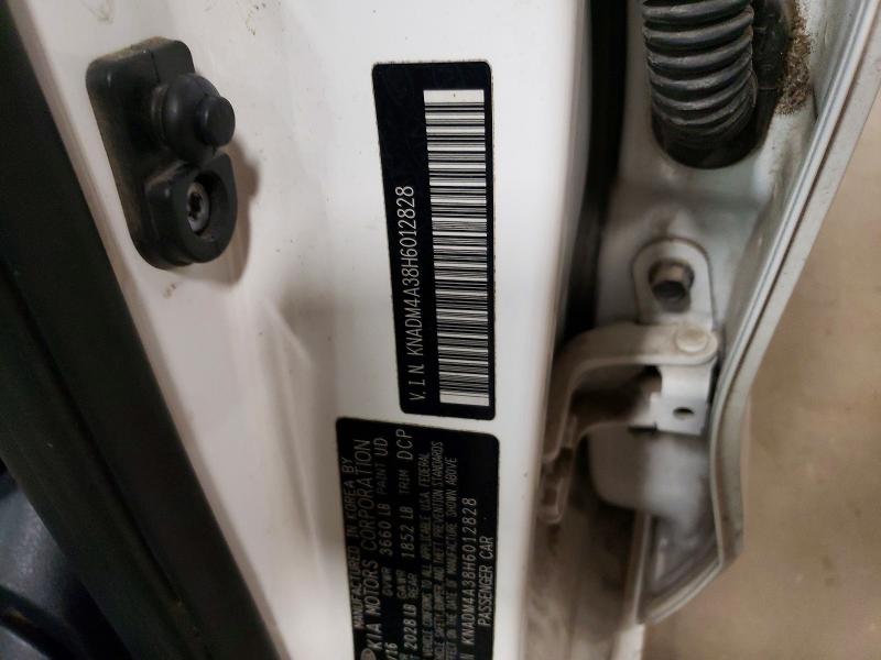 2017 Kia Rio მანქანა იყიდება აუქციონზე, vin: KNADM4A38H6012828, აუქციონის ნომერი: 47083296