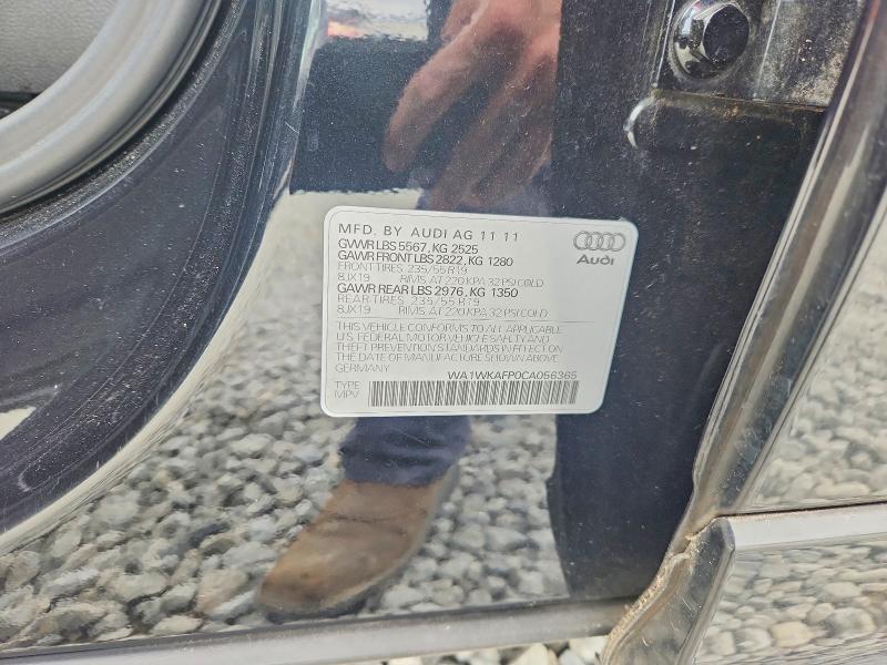 Продаж на аукціоні авто 2012 Audi Q5, vin: WA1WKAFP0CA056365, номер лоту: 79886825