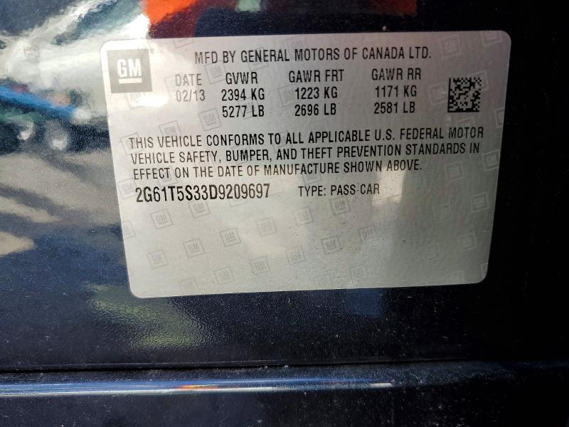 Продаж на аукціоні авто 2013 Cadillac Xts, vin: 2G61T5S33D9209697, номер лоту: 78990765