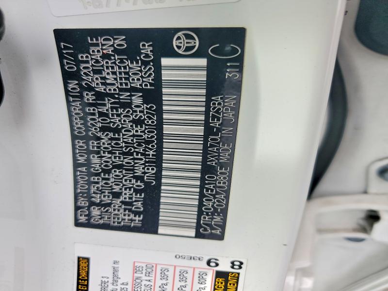 Продажа на аукционе авто 2018 Toyota Camry, vin: JTNB11HK6J3018273, номер лота: 47712646