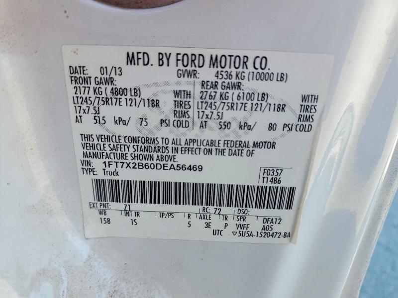 Aukcja sprzedaży 2013 Ford F250, vin: 1FT7X2B60DEA56469, numer aukcji: 45561736