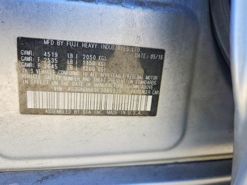 Aukcja sprzedaży 2015 Subaru Legacy, vin: 4S3BNBN69F3065925, numer aukcji: 46094766