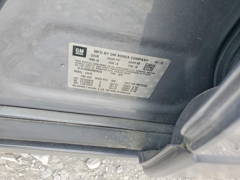 Aukcja sprzedaży 2019 Buick Encore, vin: KL4CJASB4KB899526, numer aukcji: 47652296