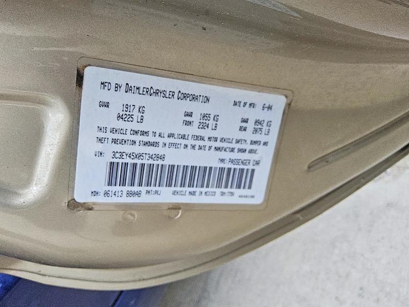 Продажа на аукционе авто 2005 Chrysler Pt Cruiser, vin: 3C3EY45X05T342848, номер лота: 47341476