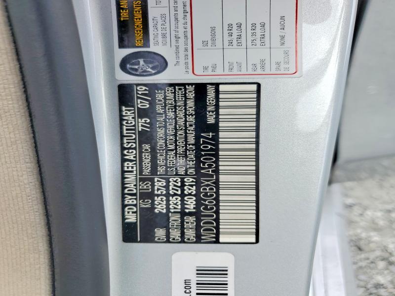 Продажа на аукционе авто 2020 Mercedes-benz S, vin: WDDUG6GBXLA501974, номер лота: 42048416