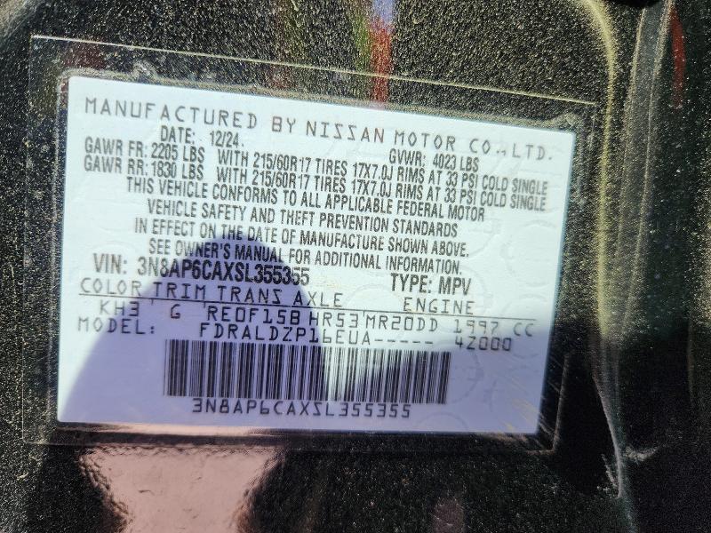 Продаж на аукціоні авто 2025 Nissan Kicks, vin: 3N8AP6CAXSL355355, номер лоту: 47831236
