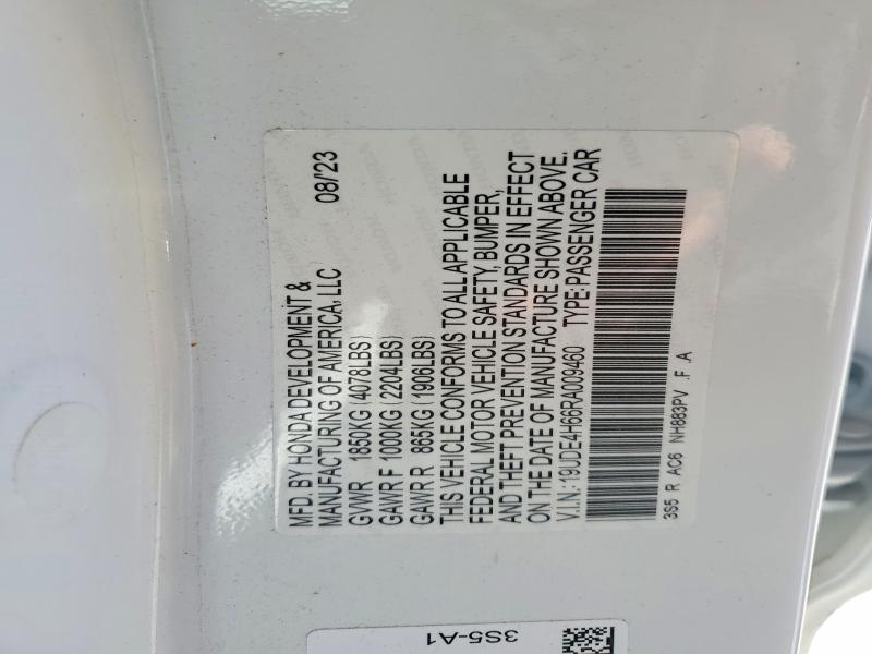 Aukcja sprzedaży 2024 Acura Integra, vin: 19UDE4H66RA009460, numer aukcji: 45830566