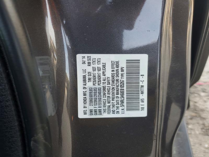 Auction sale of the 2014 Honda Odyssey, vin: 5FNRL5H68EB105267, lot number: 47173406