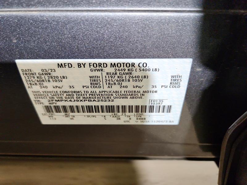 Продаж на аукціоні авто 2023 Ford Edge, vin: 2FMPK4J9XPBA25232, номер лоту: 47429966