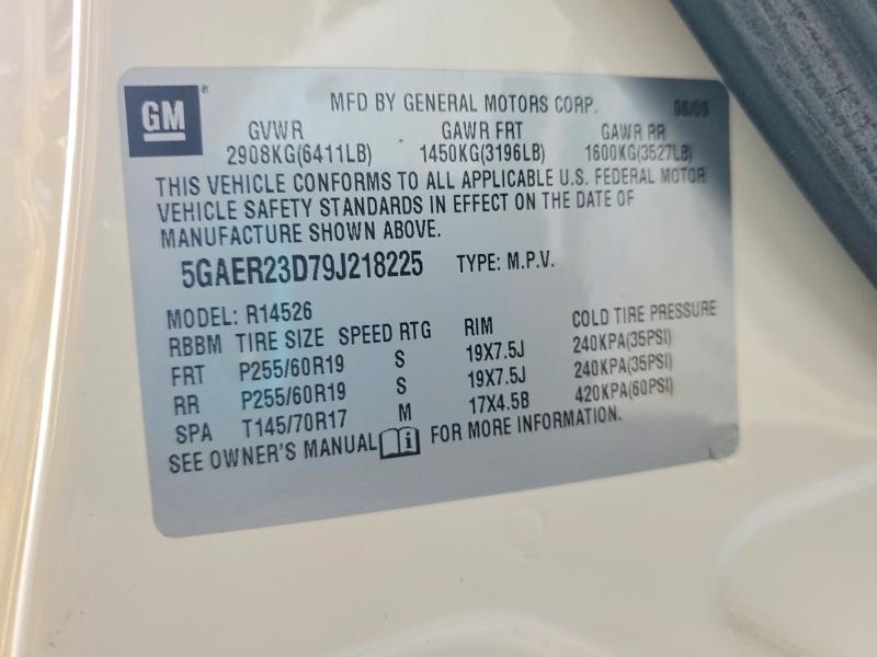 Aukcja sprzedaży 2009 Buick Enclave, vin: 5GAER23D79J218225, numer aukcji: 47430086