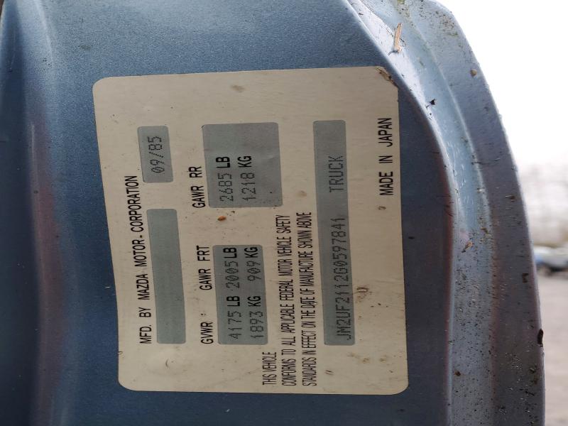 Продаж на аукціоні авто 1986 Mazda B2000, vin: JM2UF2112G0597841, номер лоту: 46935036