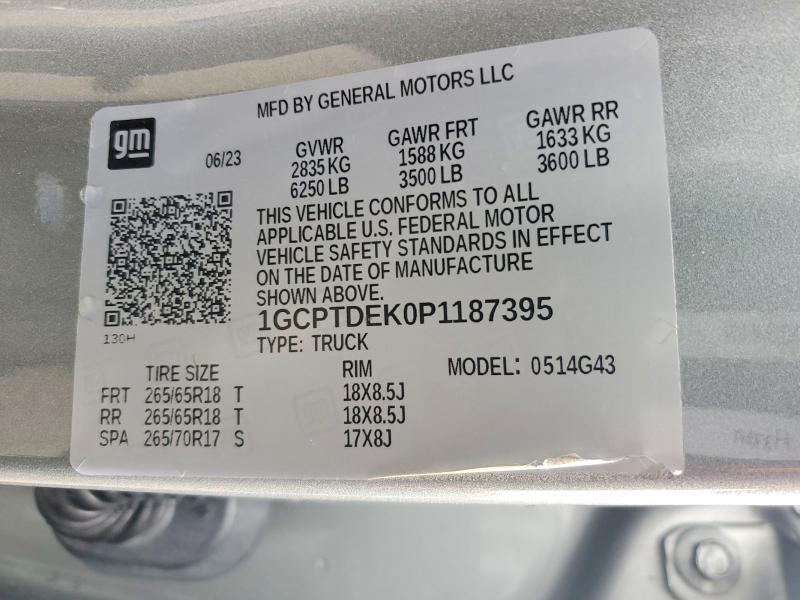 Продажа на аукционе авто 2023 Chevrolet Colorado, vin: 1GCPTDEK0P1187395, номер лота: 78604625