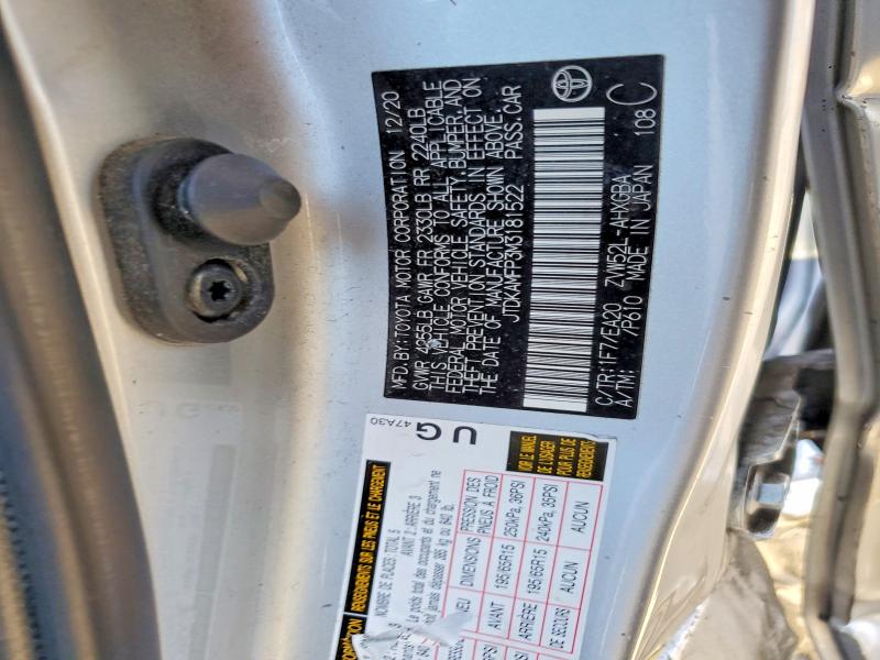 Продажа на аукционе авто 2021 Toyota Prius Prime, vin: JTDKAMFP3M3181522, номер лота: 79654785