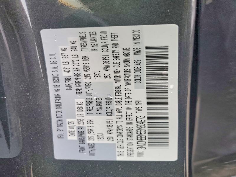 47257336 :رقم المزاد ، 3MVDMBBM5SM804973 vin ، 2025 Mazda Cx-30 مزاد بيع