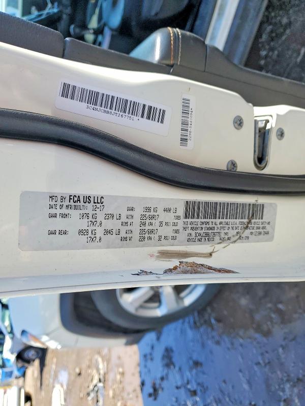 Aukcja sprzedaży 2018 Jeep Compass, vin: 3C4NJCBB8JT267751, numer aukcji: 46650016