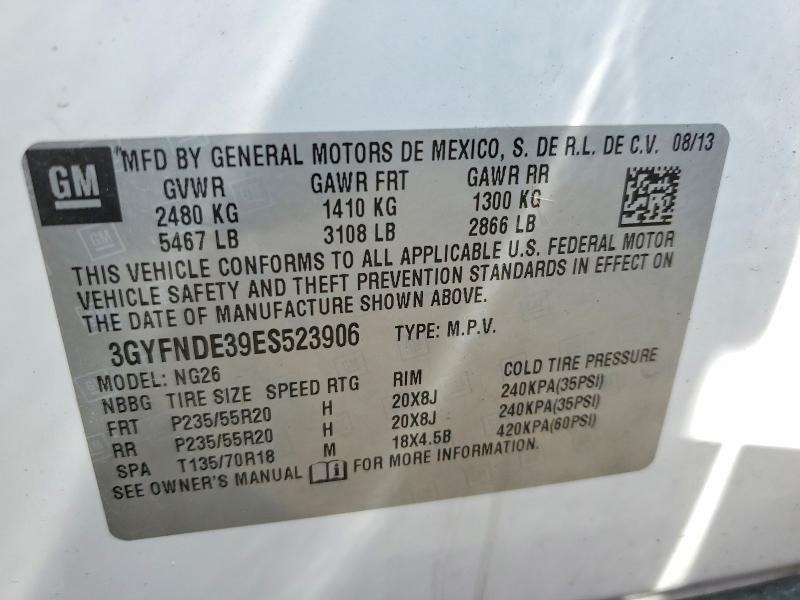 Продажа на аукционе авто 2014 Cadillac Srx, vin: 3GYFNDE39ES523906, номер лота: 46469256