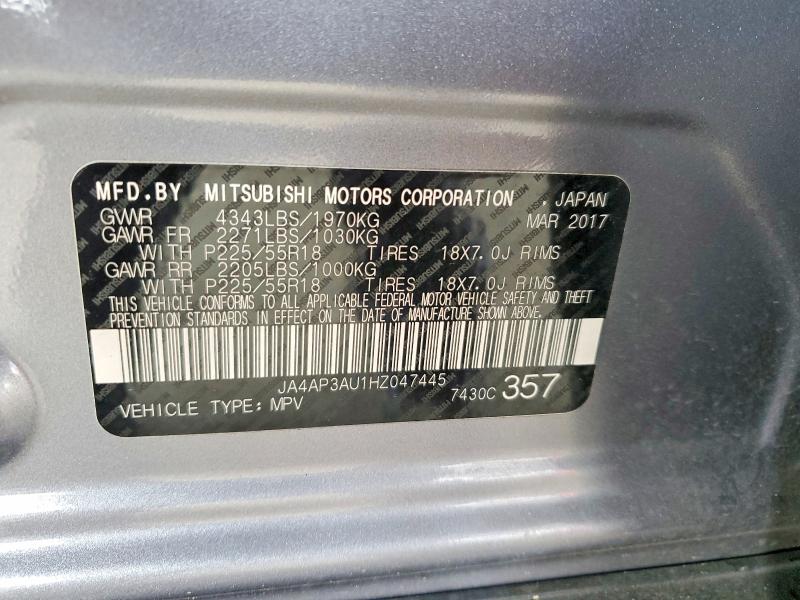 Auction sale of the 2017 Mitsubishi Outlander Sport, vin: JA4AP3AU1HZ047445, lot number: 48448416