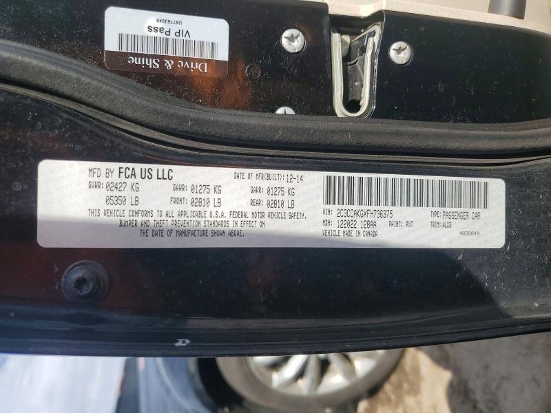 Aukcja sprzedaży 2015 Chrysler 300c, vin: 2C3CCAKGXFH736375, numer aukcji: 47135476