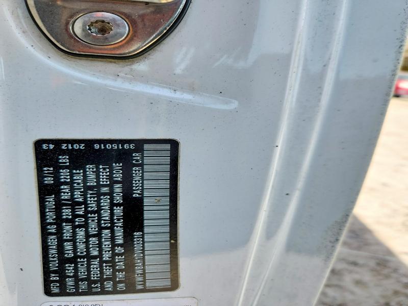 Продаж на аукціоні авто 2013 Volkswagen Eos, vin: WVWFW8AH1DV003316, номер лоту: 46849846
