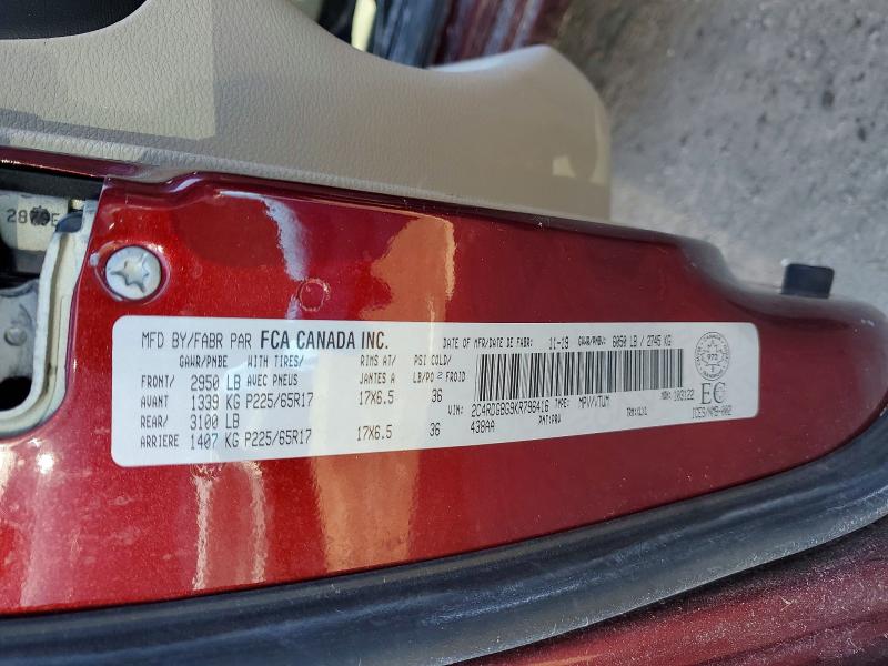 Aukcja sprzedaży 2019 Dodge Grand Caravan, vin: 2C4RDGBG9KR796416, numer aukcji: 79357125