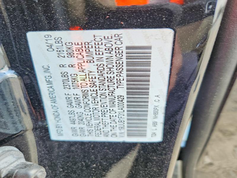 Aukcja sprzedaży 2020 Acura Tlx, vin: 19UUB1F31LA000429, numer aukcji: 47598146