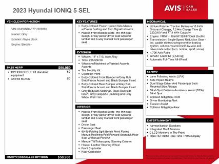 Aukcja sprzedaży 2023 Hyundai Ioniq 5, vin: KM8KNDAF7PU228998, numer aukcji: 46461076