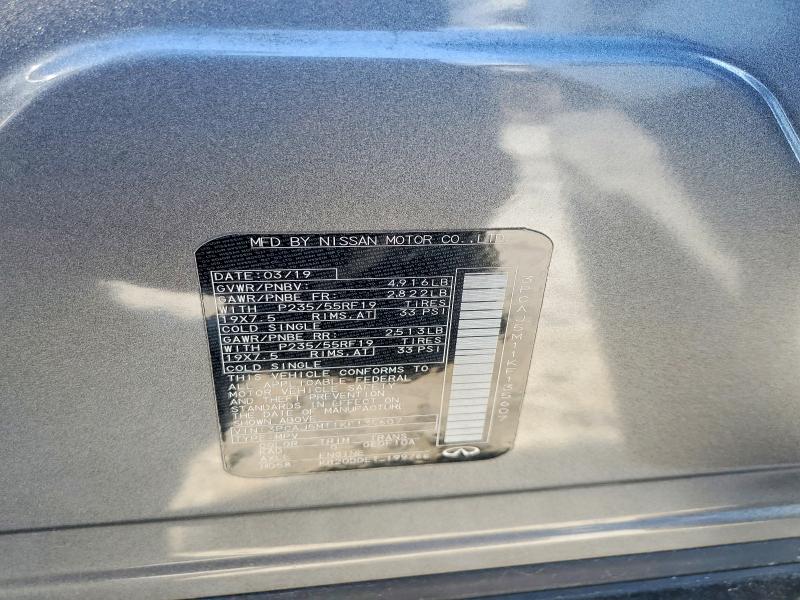 46713536 :رقم المزاد ، 3PCAJ5M11KF135607 vin ، 2019 Infiniti Qx50 مزاد بيع