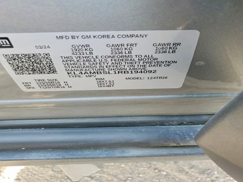 Aukcja sprzedaży 2024 Buick Encore Gx, vin: KL4AMBSL1RB194092, numer aukcji: 47922356