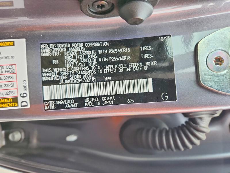 Продаж на аукціоні авто 2023 Lexus Gx 460, vin: JTJAM7BX2P5382182, номер лоту: 79632585