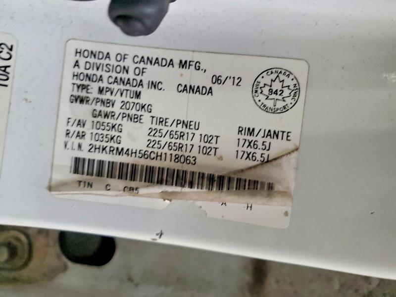 Aukcja sprzedaży 2012 Honda Cr-v, vin: 2HKRM4H56CH118063, numer aukcji: 46338866