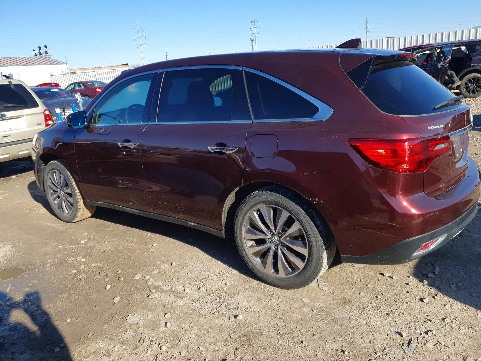 46451986 :رقم المزاد ، 5FRYD4H40GB007692 vin ، 2016 Acura Mdx مزاد بيع