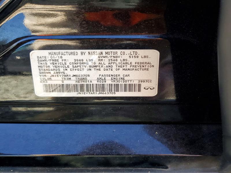 Продажа на аукционе авто 2018 Infiniti Q50, vin: JN1EV7AR1JM443705, номер лота: 46523366