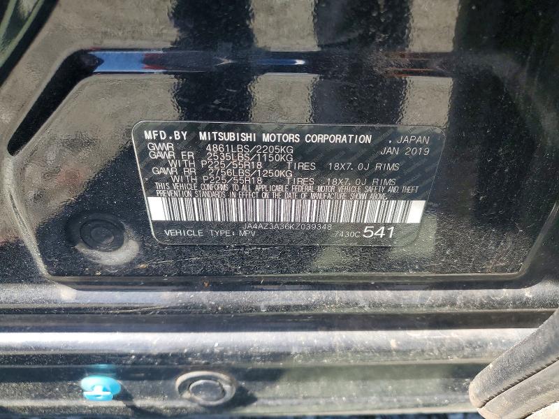 Aukcja sprzedaży 2019 Mitsubishi Outlander, vin: JA4AZ3A36KZ039348, numer aukcji: 47351926