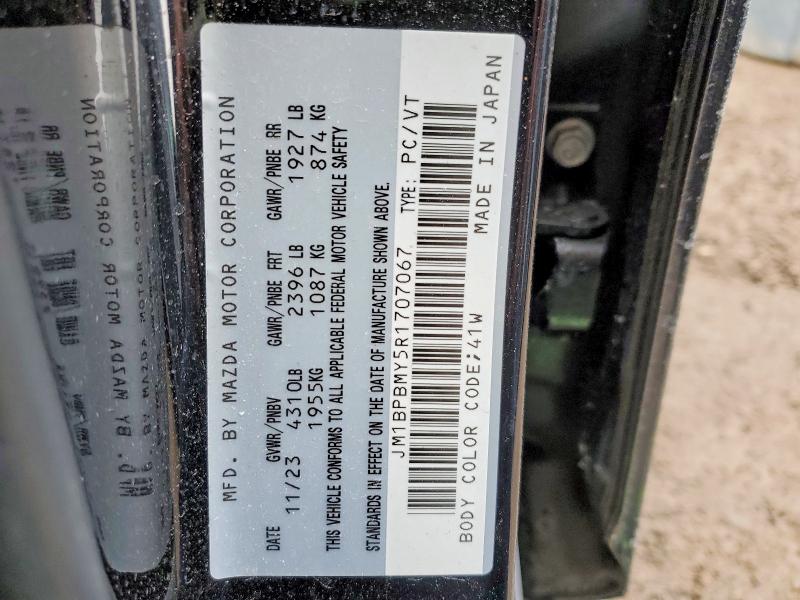 Aukcja sprzedaży 2024 Mazda 3, vin: JM1BPBMY5R1707067, numer aukcji: 46526606