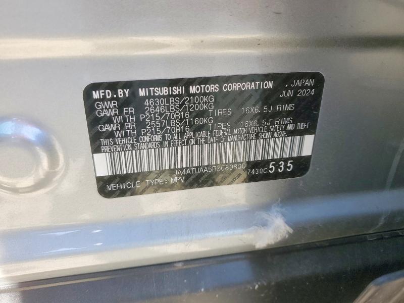 Продаж на аукціоні авто 2024 Mitsubishi Eclipse Cross, vin: JA4ATUAA5RZ080800, номер лоту: 42047726