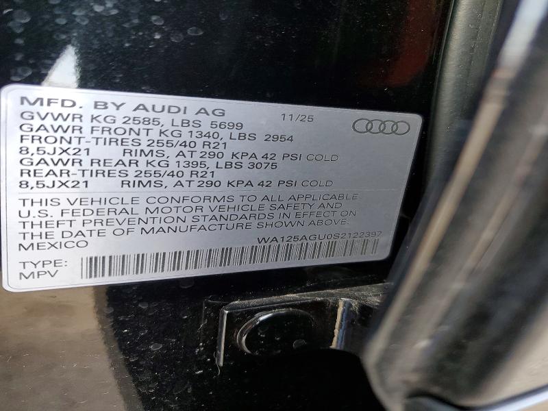 Aukcja sprzedaży 2025 Audi Sq5, vin: WA125AGU0S2122397, numer aukcji: 47805036