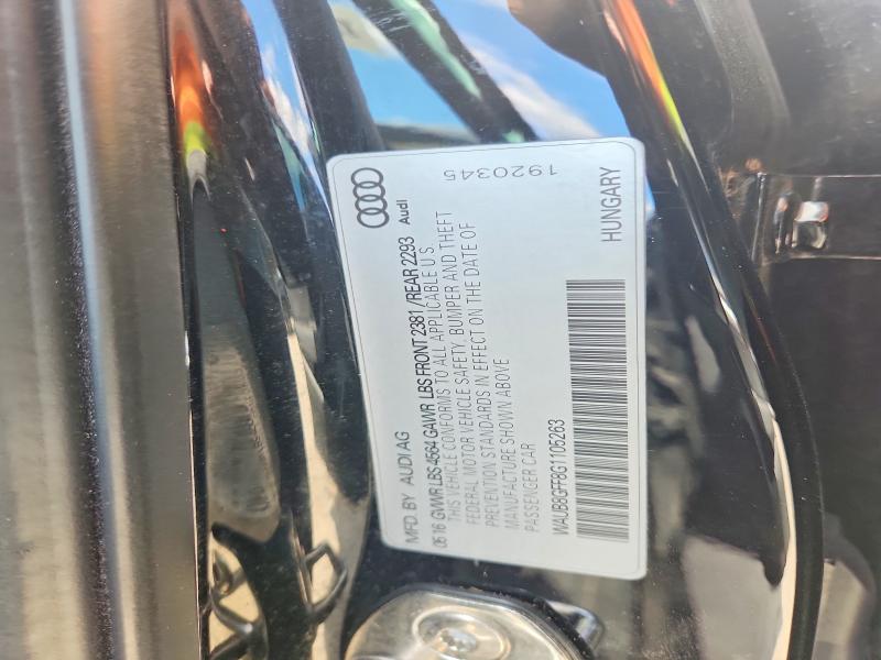 45745186 :رقم المزاد ، WAUB8GFF8G1105263 vin ، 2016 Audi A3 مزاد بيع