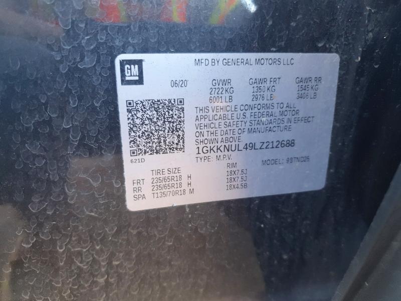 Продажа на аукционе авто 2020 Gmc Acadia, vin: 1GKKNUL49LZ212688, номер лота: 42023686