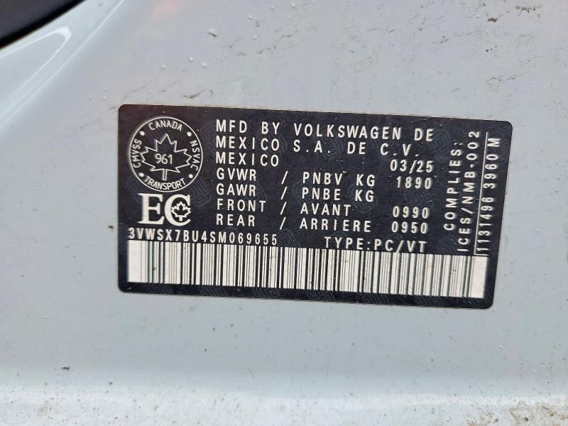 79730395 :رقم المزاد ، 3VWSX7BU4SM069655 vin ، 2025 Volkswagen Jetta مزاد بيع