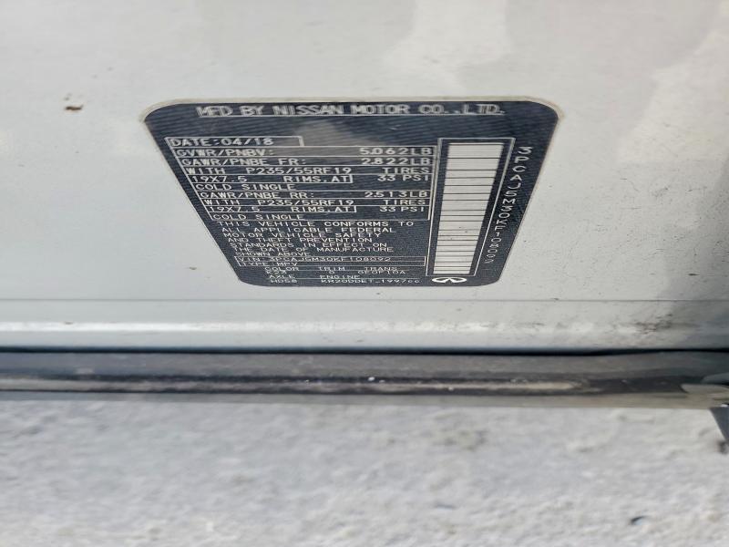 47233666 :رقم المزاد ، 3PCAJ5M30KF108092 vin ، 2019 Infiniti Qx50 مزاد بيع