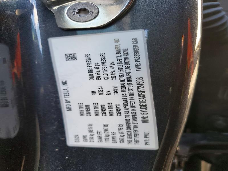 Aukcja sprzedaży 2024 Tesla Model 3, vin: 5YJ3E1EAXRF724508, numer aukcji: 46521726