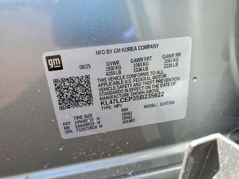 2025 Buick Envista მანქანა იყიდება აუქციონზე, vin: KL47LCEP3SB235622, აუქციონის ნომერი: 46995676