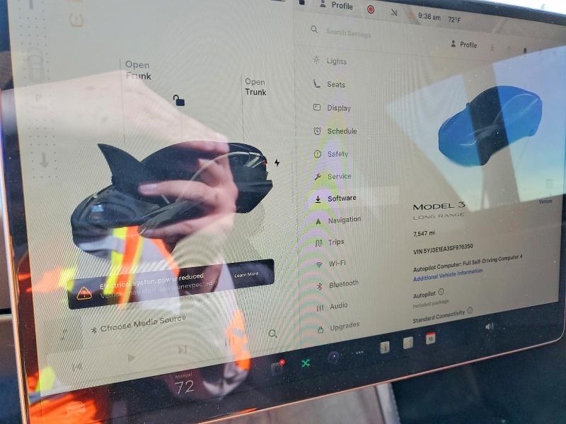 2025 Tesla Model 3 მანქანა იყიდება აუქციონზე, vin: 5YJ3E1EA3SF976350, აუქციონის ნომერი: 46231136