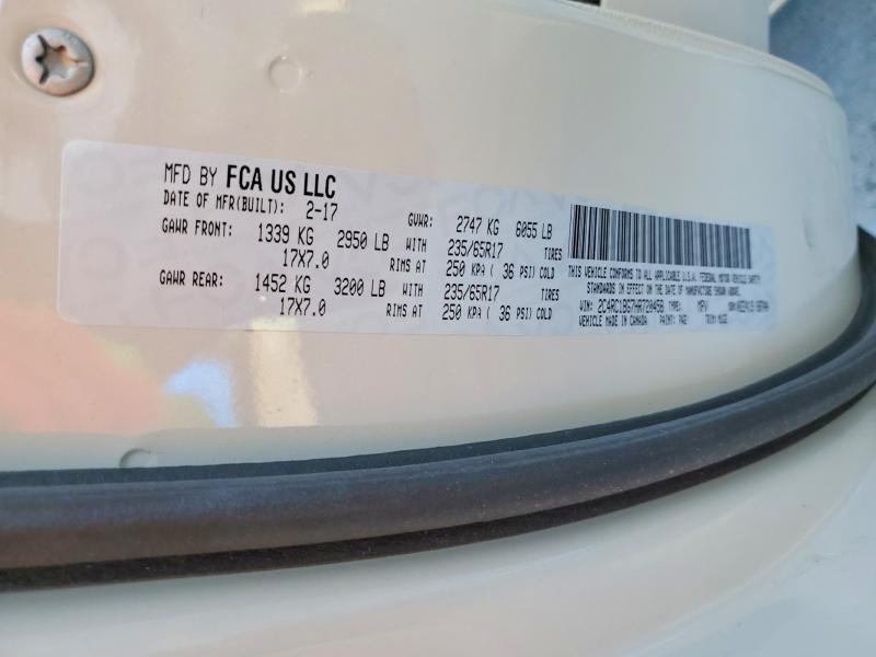 46941086 :رقم المزاد ، 2C4RC1BG7HR720458 vin ، 2017 Chrysler Pacifica مزاد بيع