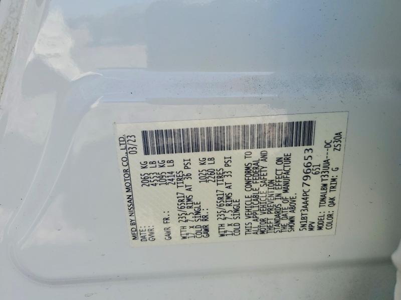Продаж на аукціоні авто 2023 Nissan Rogue, vin: 5N1BT3AA4PC796653, номер лоту: 46622426